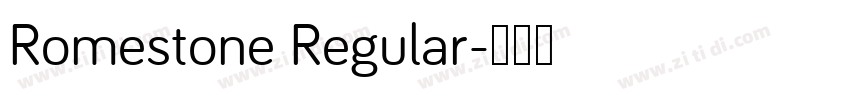 Romestone Regular字体转换